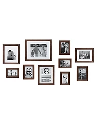 Kate and Laurel Bordeaux Gallery Wall Wood Picture Frame Set