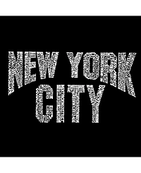 La Pop Art Mens Word T-Shirt - New York City Neighborhoods