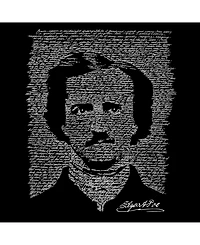La Pop Art Mens Premium Blend Word T-Shirt - Edgar Allen Poe The Raven