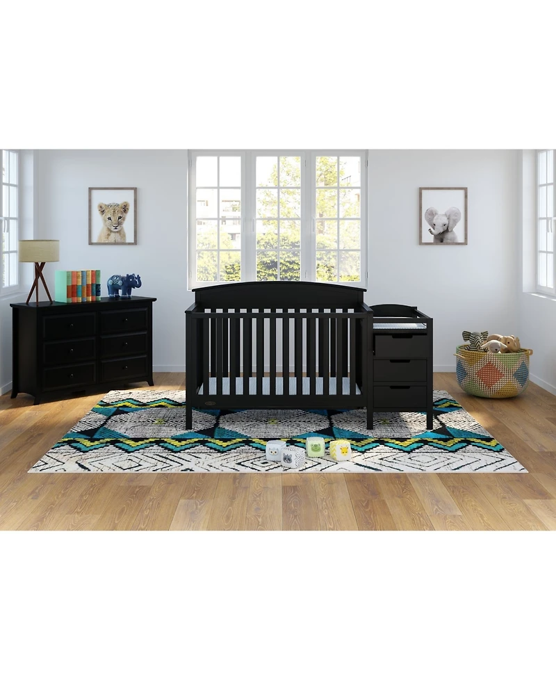 Graco Benton 4-in-1 Convertible Crib and Changer (Pebble Gray)