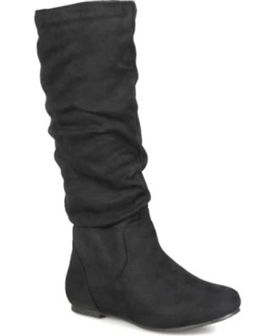 Journee Collection Womens Rebecca Regular Wide Calf Slouch Mid Shaft Boots