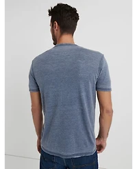 Lucky Brand Men's Venice Burnout Notch Short Sleeves T-shirt