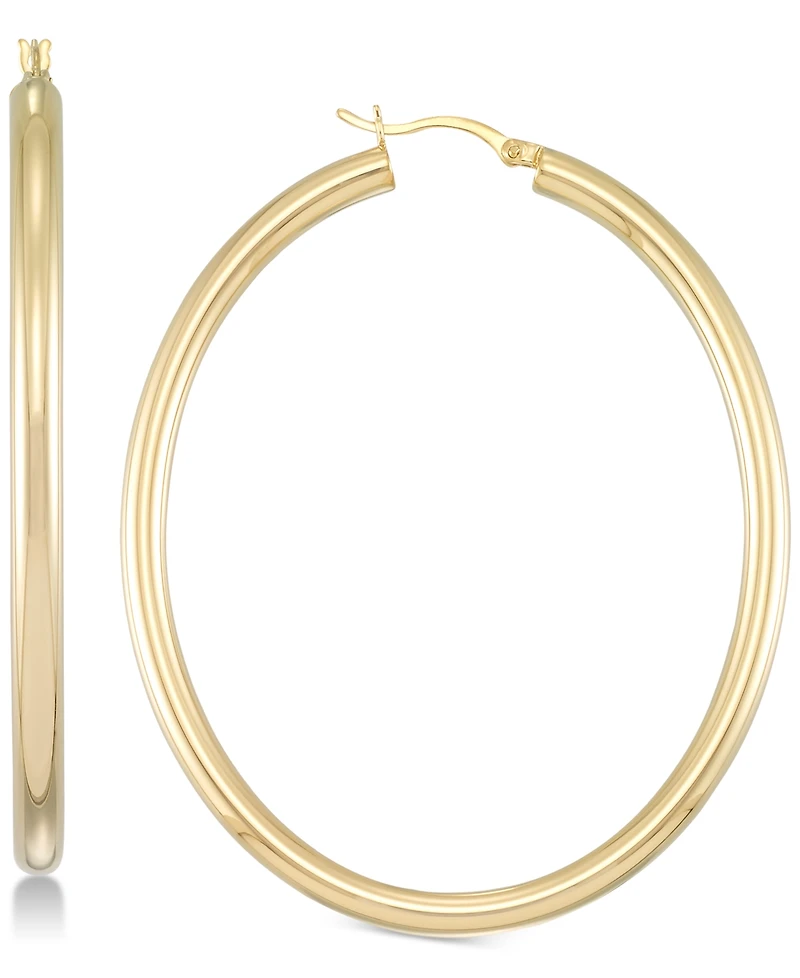 Simone I. Smith Polished Hoop Earrings in 18k Gold over Sterling Silver