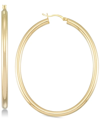 Simone I. Smith Polished Hoop Earrings in 18k Gold over Sterling Silver