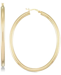 Simone I. Smith Polished Hoop Earrings in 18k Gold over Sterling Silver