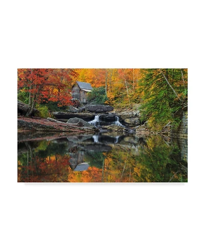 Galloimages Online 'Grist Mill In The Fall' Canvas Art - 24" x 16"