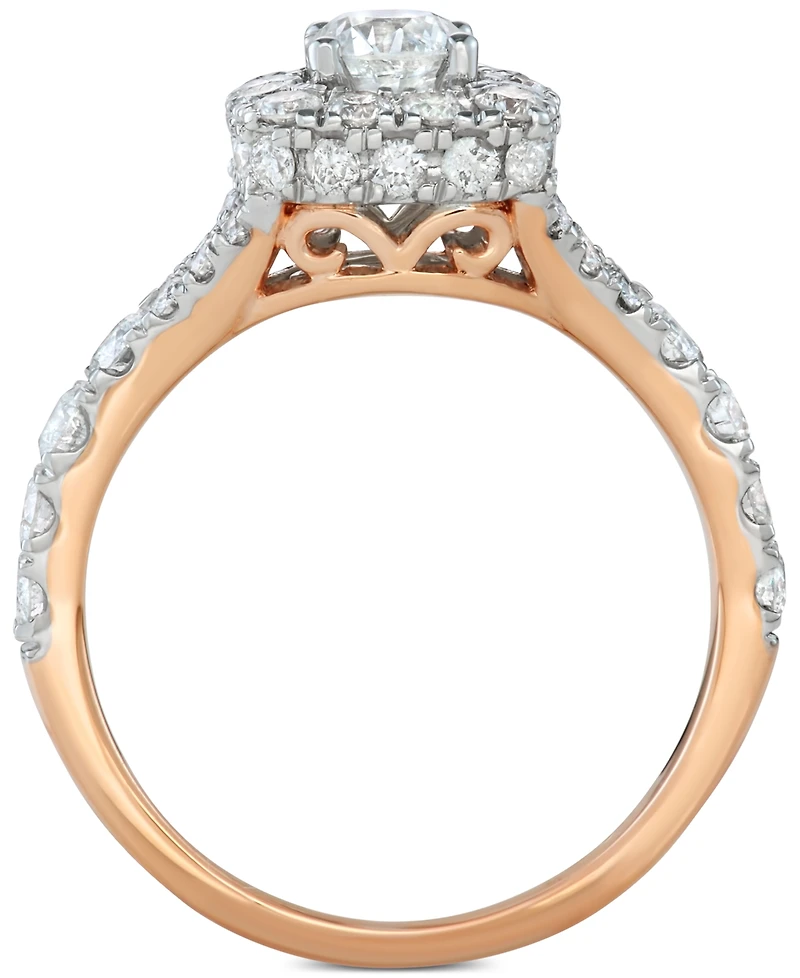 Diamond Halo Bridal Set (2 ct. t.w.) 14K White, Yellow or Rose Gold