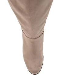 Journee Collection Women's Leeda Lace Up Detail Knee High Boots