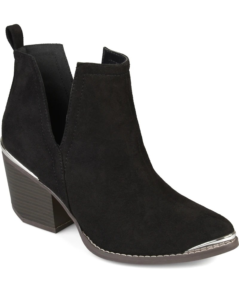 Journee Collection Women's Issla Block Heel Western Booties