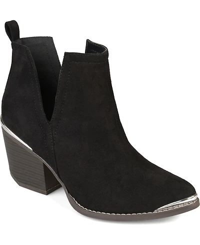 Journee Collection Women's Issla Block Heel Western Booties