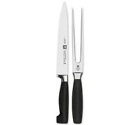 Zwilling Four Star 2pc Carving Knife & Fork Set