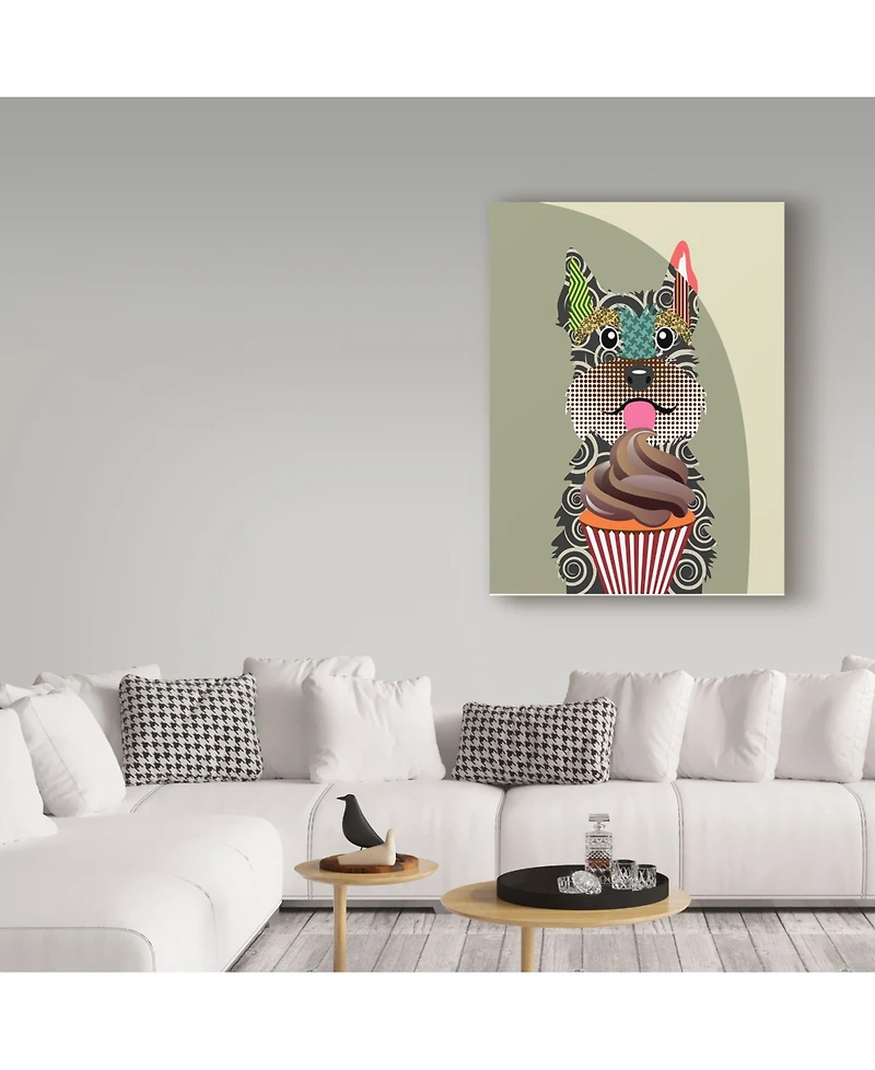 Lanre Adefioye 'Schnauzer' Canvas Art - 14" x 19"