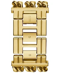 Guess Gold-Tone Stainless Steel Chain Bracelet Watch 39x47mm