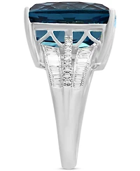 Effy Pink Amethyst (15-1/2 ct. t.w.) & Diamond (3/8 Ring 14k Gold (Also available Green Quartz, Citrine, Swiss Blue Topaz and London B