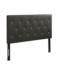 Ac Pacific Contemporary Crystal Diamond Tufted Queen Headboard