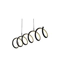 Jonathan Y Ali 31" Dimmable Adjustable Integrated Led Metal Linear Pendant