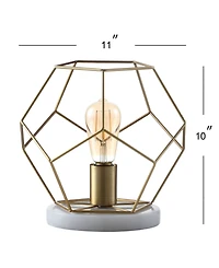 Jonathan Y James 10" Metal/Marble Led Table Lamp
