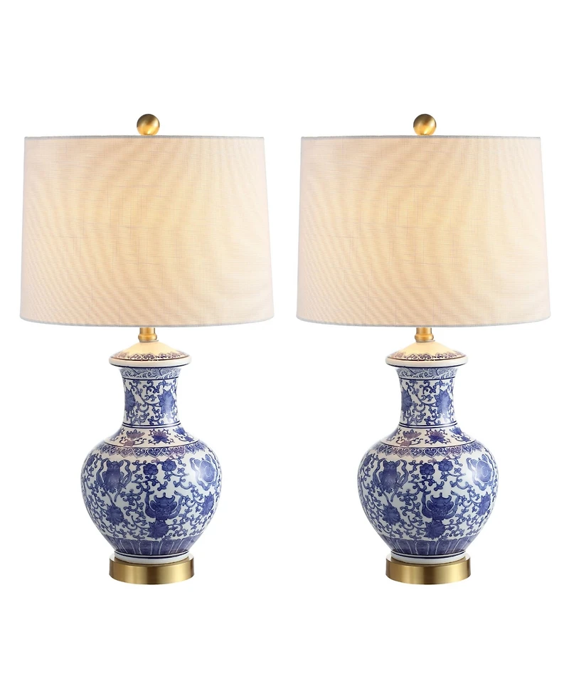Jonathan Y Jennifer 25.25" Ceramic/Metal Led Table Lamp - Set of 2