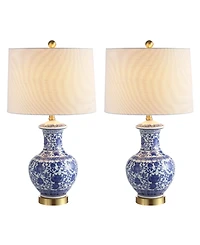 Jonathan Y Jennifer 25.25" Ceramic/Metal Led Table Lamp - Set of 2