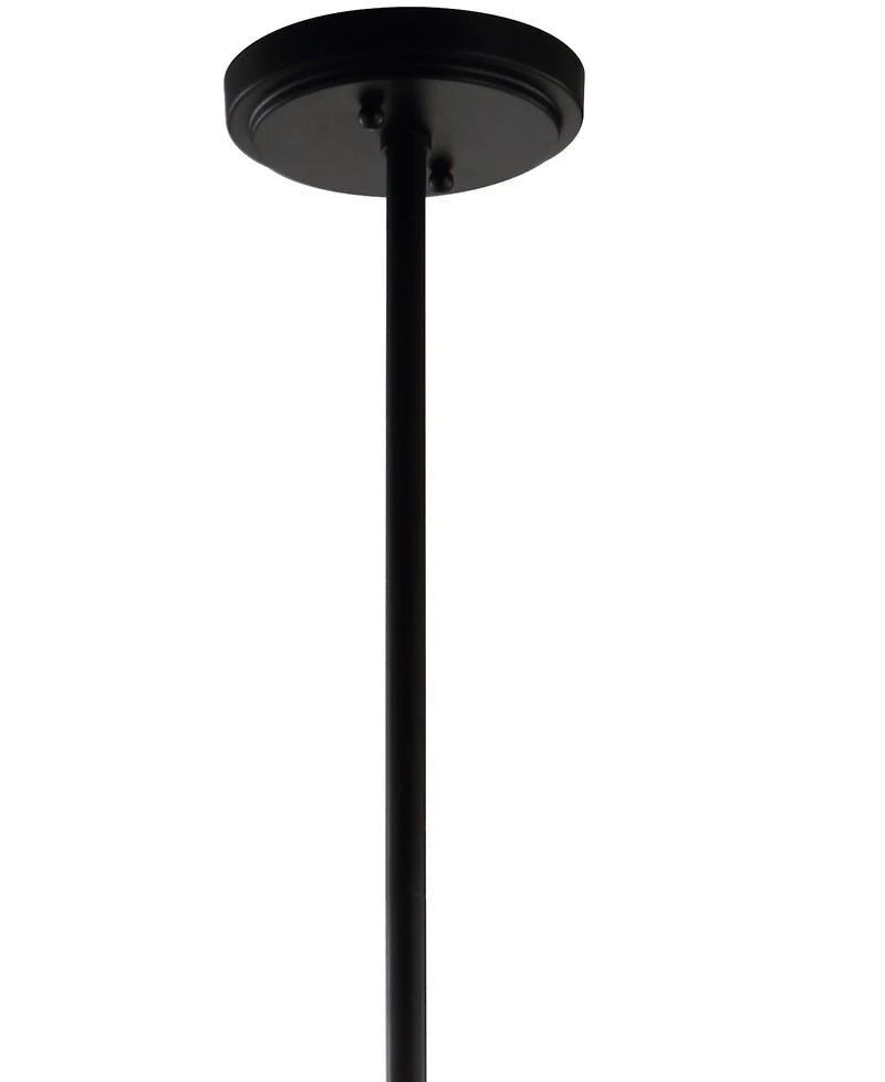 Jonathan Y Adam 16" Adjustable Metal/Glass Led Pendant