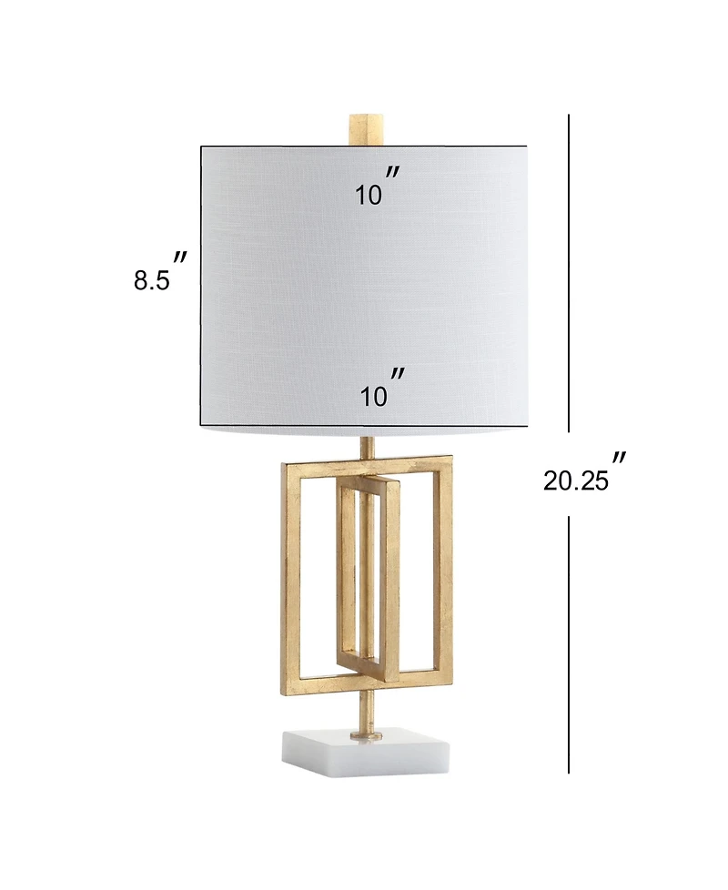 Jonathan Y Anya 20.25" Metal/Marble Led Table Lamp