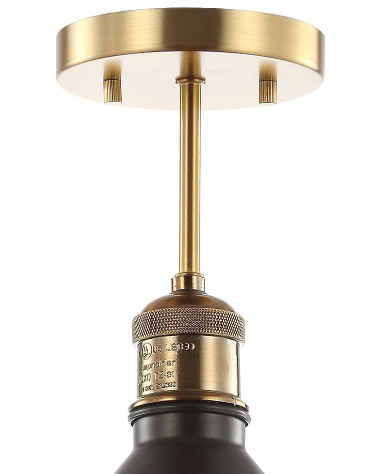 Jonathan Y Nick 11" Metal Led Semi-Flush Mount