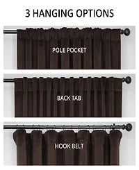 Half Price Drapes Java Signature Extra Wide Velvet Blackout Curtain