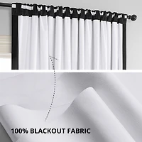 Half Price Drapes Signature Extra Wide Velvet Blackout Curtain