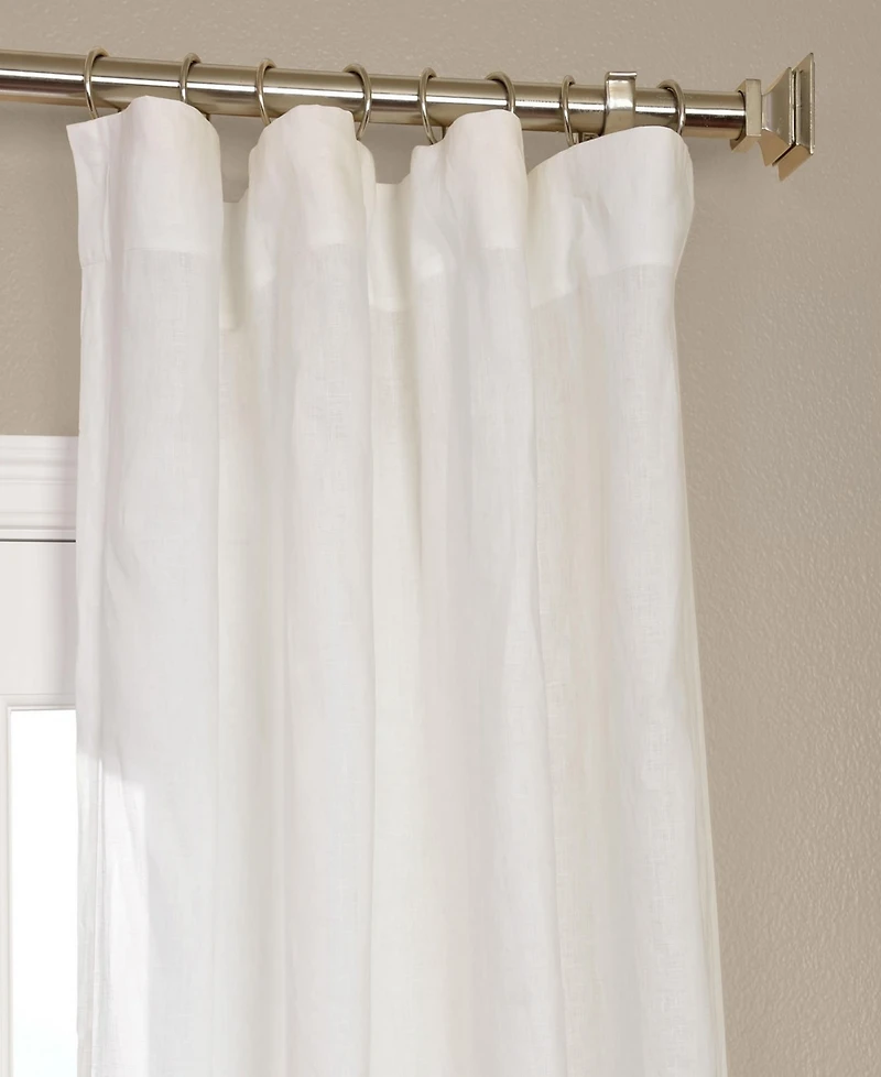Half Price Drapes Deluxe French Linen Curtain