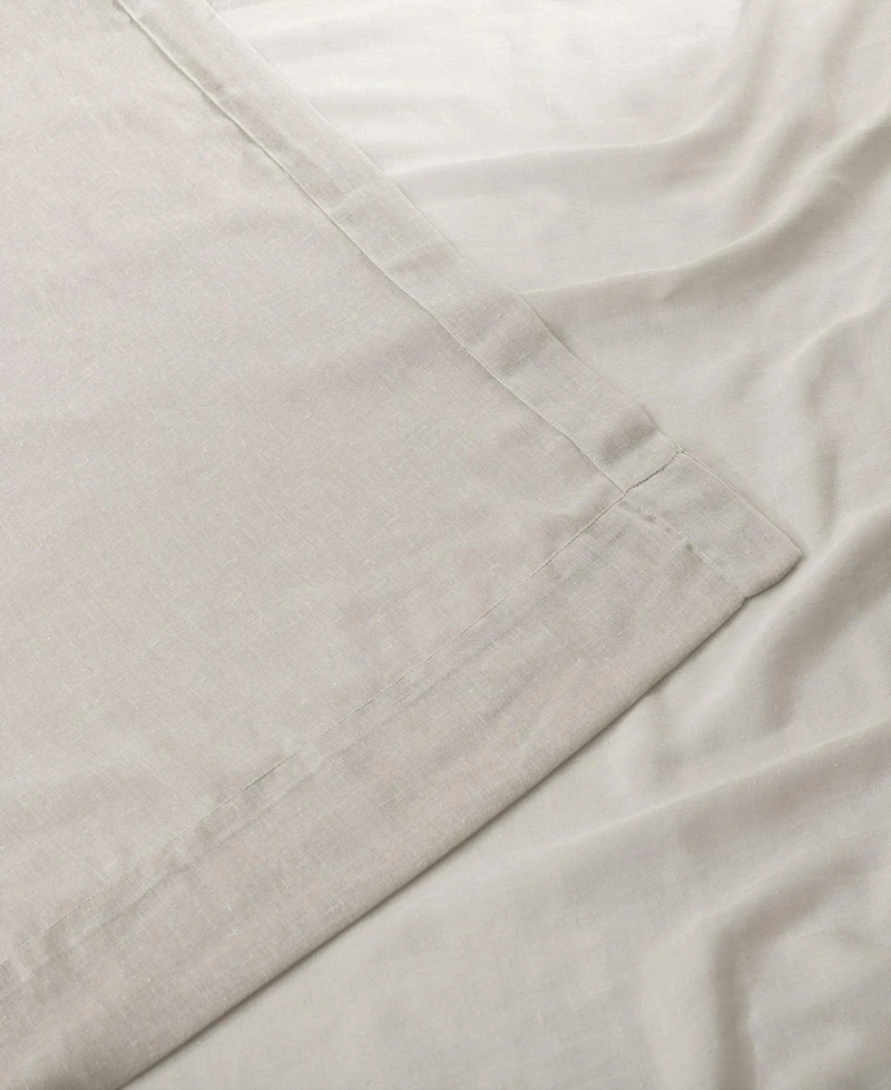 Half Price Drapes Gardenia Textured Faux Linen Sheer Curtain