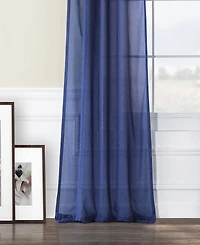 Half Price Drapes Textured Faux Linen Sheer Curtain