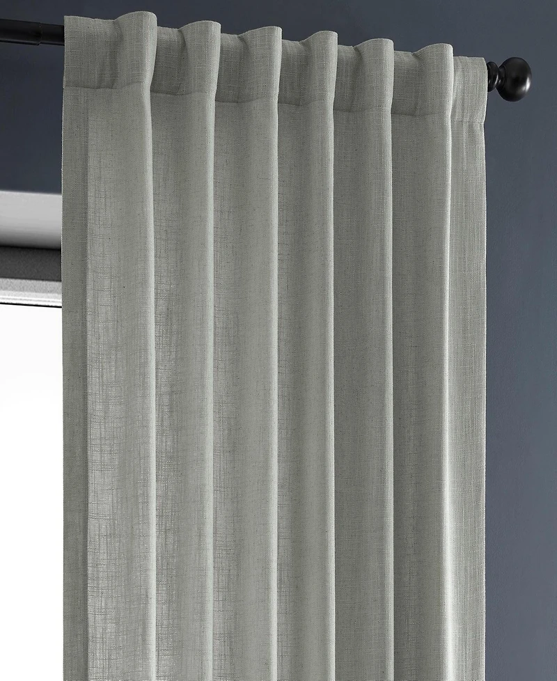Half Price Drapes Heavy Faux Linen Curtain