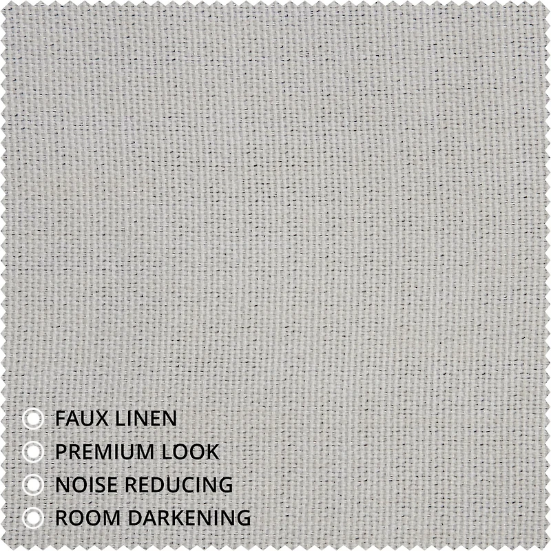 Half Price Drapes Textured Faux Linen Room Darkening Curtain