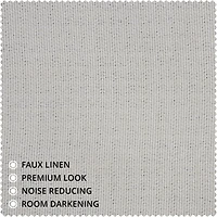 Half Price Drapes Textured Faux Linen Room Darkening Curtain