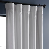 Half Price Drapes Ice Vintage Textured Faux Dupioni Silk Curtain