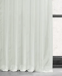 Half Price Drapes Eggshell Faux Silk Taffeta Blackout Curtain
