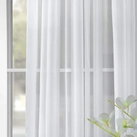 Half Price Drapes Solid White Extra Wide Sheer Curtain