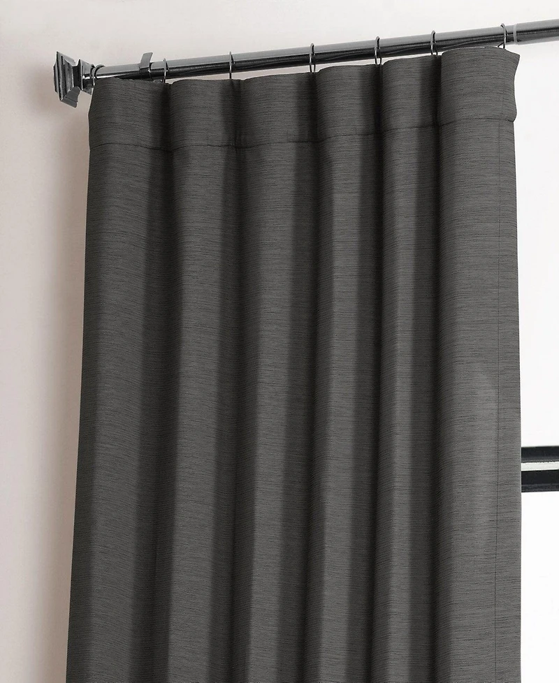 Half Price Drapes Bellino Textured Faux Linen Room Darkening Curtains For Bedroom & Living Room Curtains(1 Panel