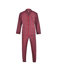 Hanes Men's Big and Tall Cvc Broadcloth Pajama Set