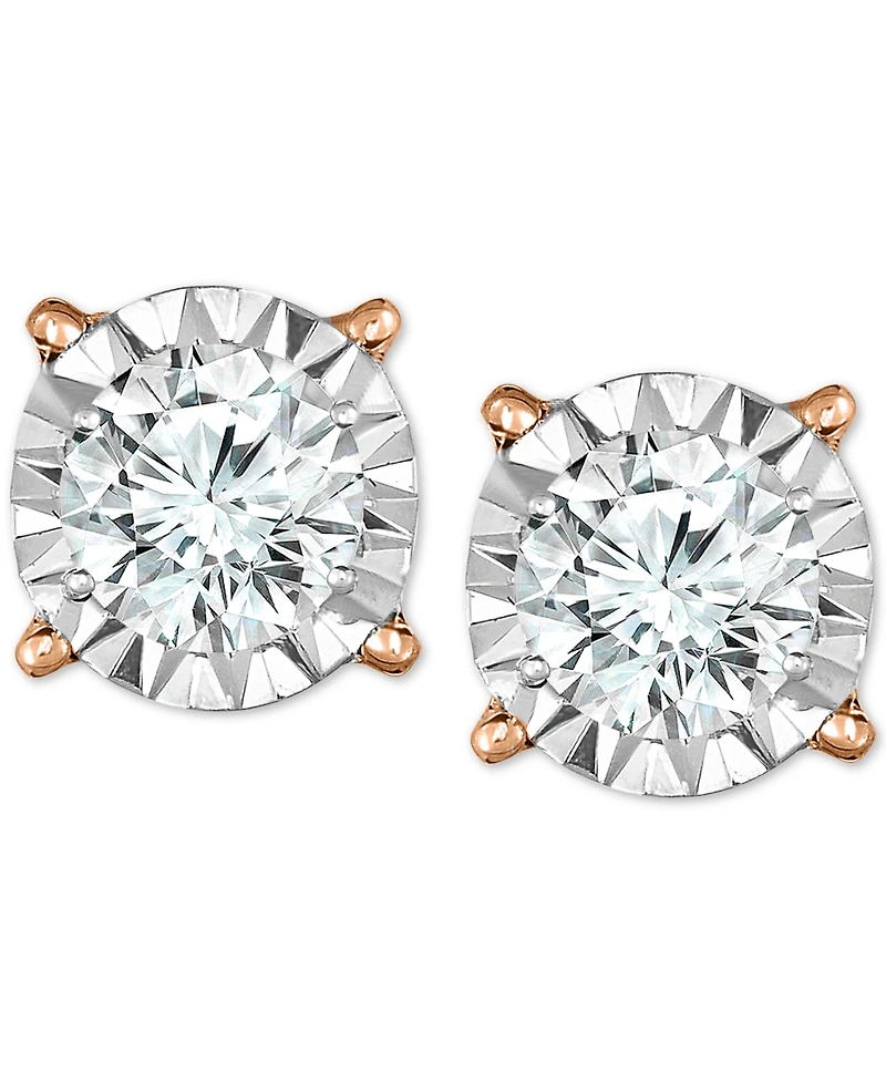 TruMiracle Diamond Stud Earrings (2 ct. t.w.) 14k White, Yellow or Rose Gold