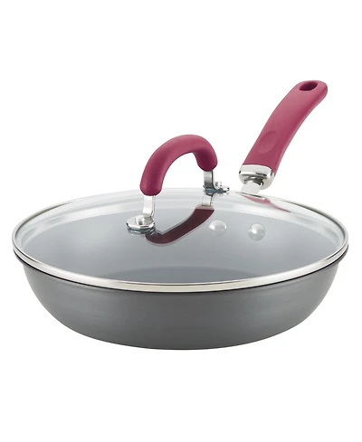 Rachael Ray Create Delicious Hard Anodized Aluminum Nonstick 10.25" Deep Skillet
