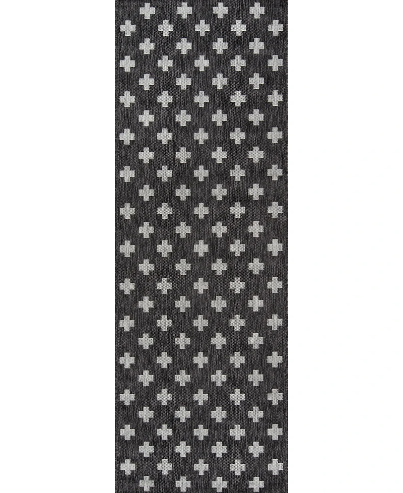 Novogratz Villa Vi- Charcoal 3'11" x 5'7" Outdoor Area Rug