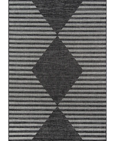 Novogratz Villa Vi-07 Charcoal 3'11" x 5'7" Outdoor Area Rug