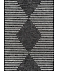 Novogratz Villa Vi-07 Charcoal 3'11" x 5'7" Outdoor Area Rug