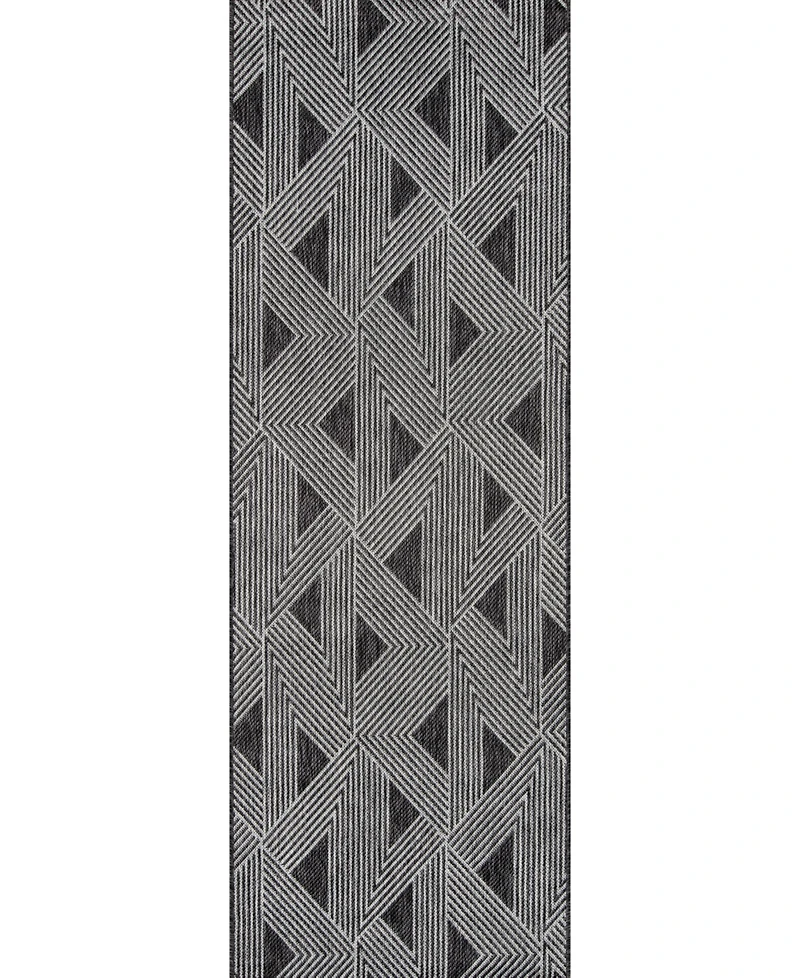 Novogratz Villa Vi-06 Charcoal 5'3" x 7'6" Outdoor Area Rug