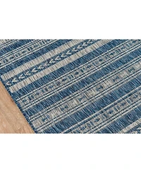 Novogratz Villa Vi-04 Blue 2'7" x 7'6" Runner Outdoor Area Rug