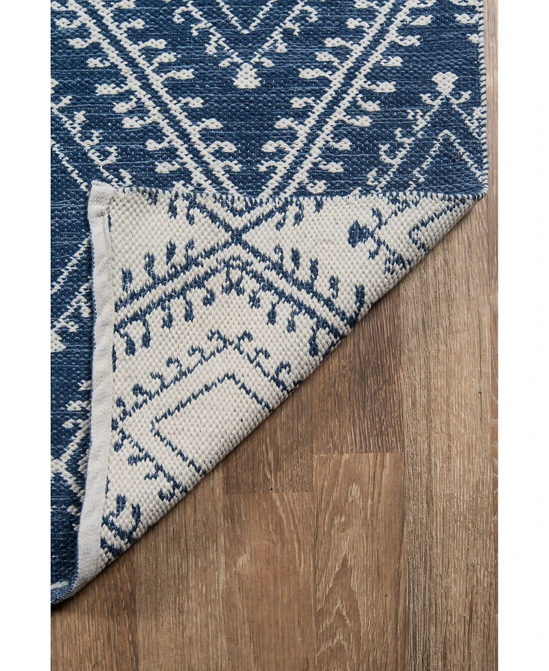 Erin Gates Easton Eas-1 Machine-Washable Pleasant Navy 5' x 7'6" Area Rug