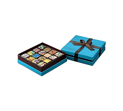 MarieBelle New York Ganache Blue Box 16-Piece