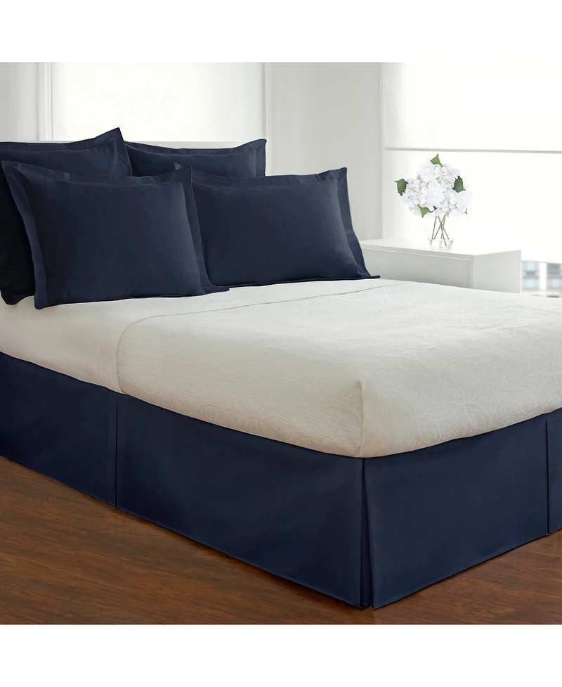 Fresh Ideas Poplin Tailored Bed Skirt, Queen