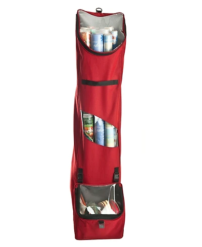 Santa's Bag Over The Door Hanging Wrapping Paper Storage Container